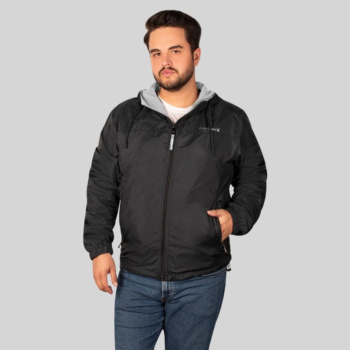 Chamarra Bomber Hombre Doble Vista Tallas Extra Greenlander - Greenlander