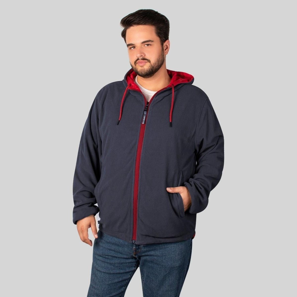 Chamarra Bomber Hombre Doble Vista Tallas Extra Greenlander - Greenlander