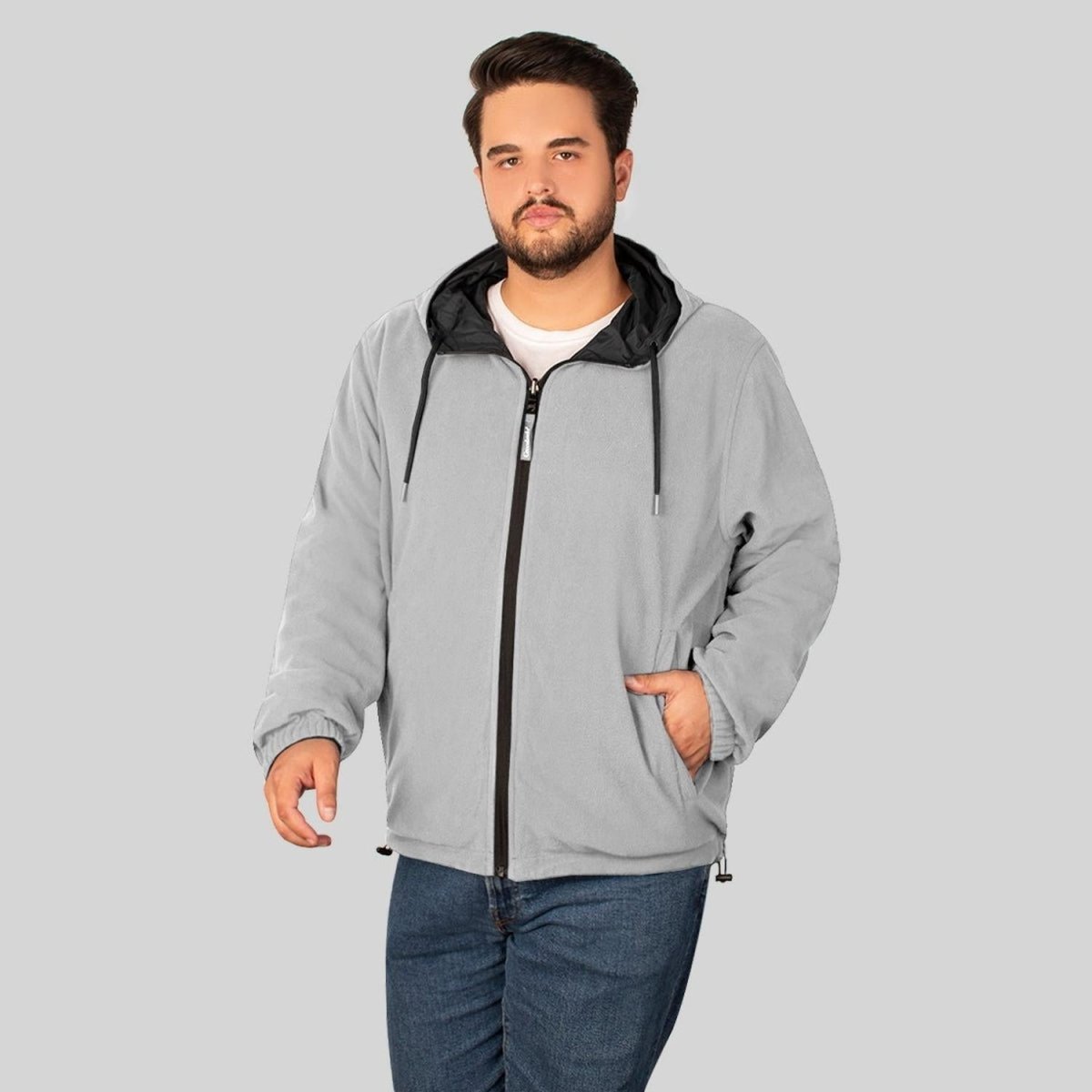 Chamarra Bomber Hombre Doble Vista Tallas Extra Greenlander - Greenlander