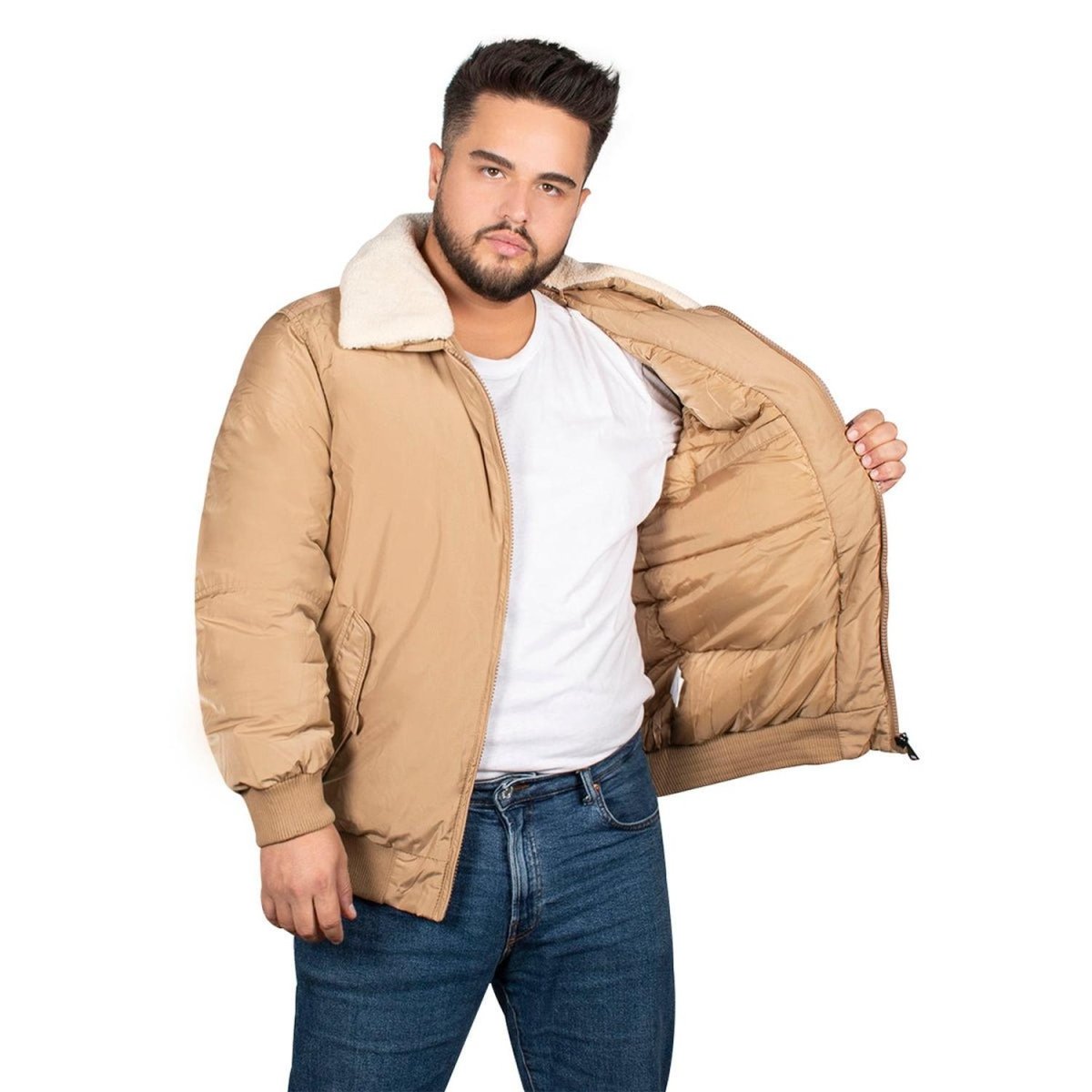 Chamarra Bomber Para Hombre Greenlander Tallas Extras - Greenlander