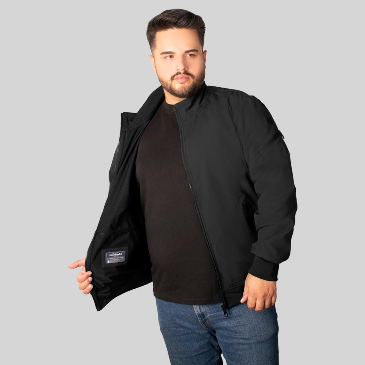 Chamarra Bomber Para Hombre Tallas Extra Greenlander - Greenlander