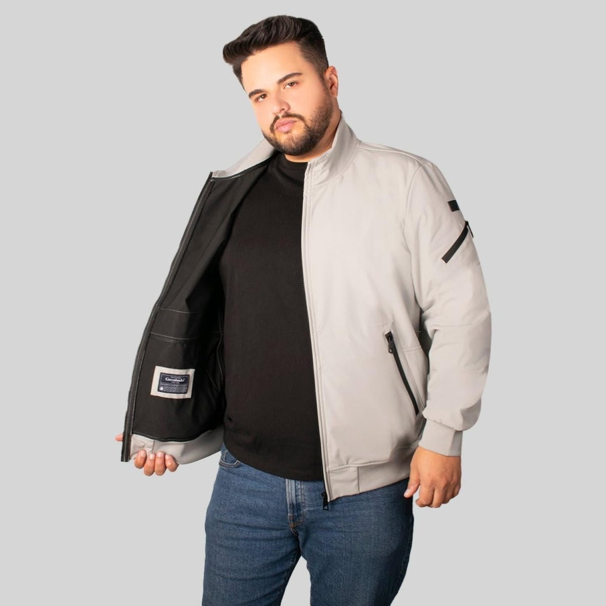 Chamarra Bomber Para Hombre Tallas Extra Greenlander - Greenlander