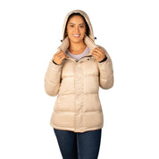 Chamarra Capitonada Brillosa De Pluma Mujer - Greenlander