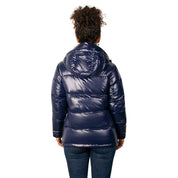 Chamarra Capitonada Brillosa De Pluma Mujer - Greenlander