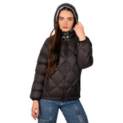 Chamarra Capitonada con Capucha de Pluma Greenlander Mujer - Greenlander