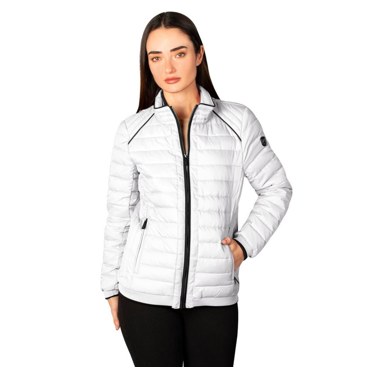 Chamarra Capitonada Con Cuello en Bies Greenlander Mujer - Greenlander