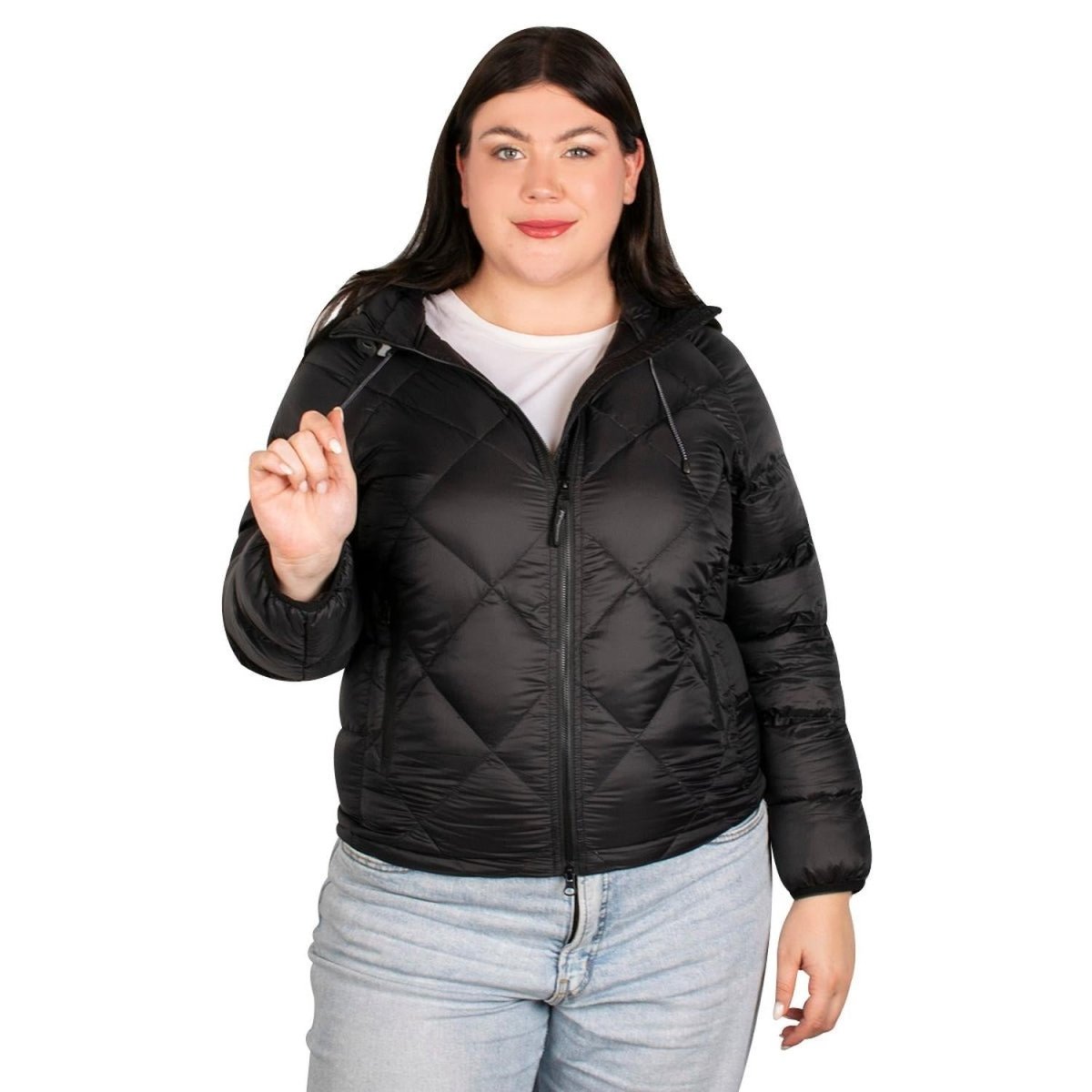 Chamarra Capitonada Con Gorro Ajustable Mujer - Greenlander