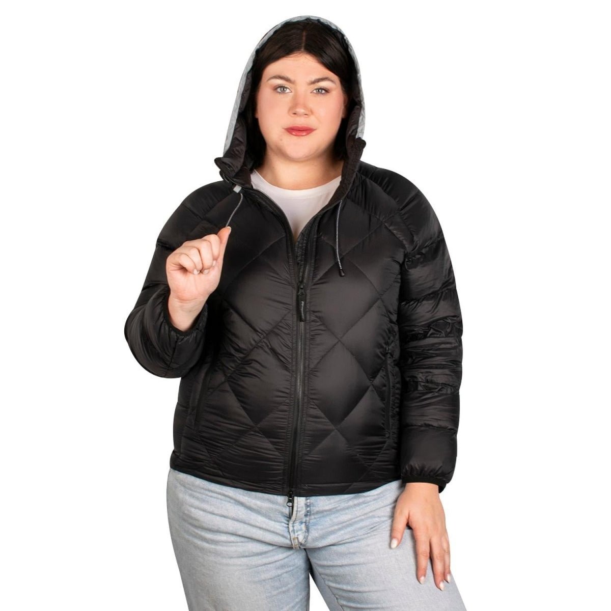 Chamarra Capitonada Con Gorro Ajustable Mujer - Greenlander