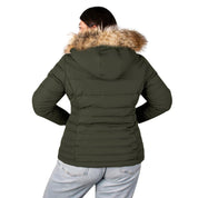 Chamarra Capitonada Con Gorro Desmontable de Peluche Greenlander Mujer Plus Size - Greenlander