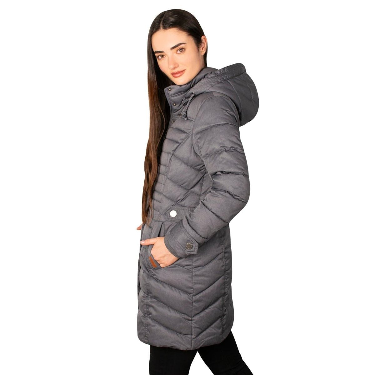 Chamarra Capitonada Con Gorro Desmontable Greenlander Mujer - Greenlander