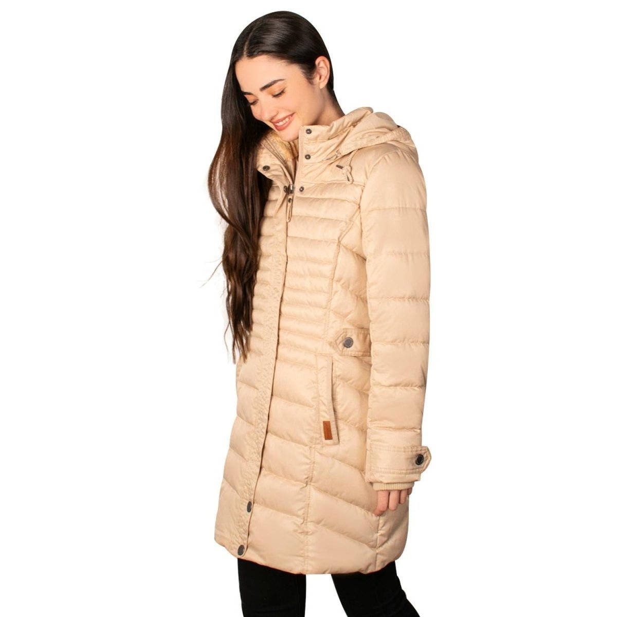 Chamarra Capitonada Con Gorro Desmontable Greenlander Mujer - Greenlander