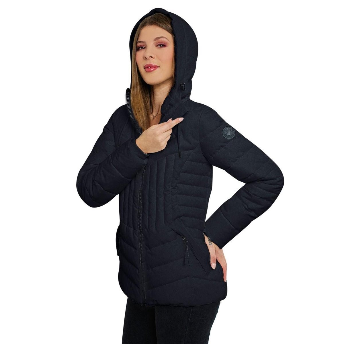 Chamarra Capitonada Con Gorro Desmontable Greenlander Mujer - Greenlander