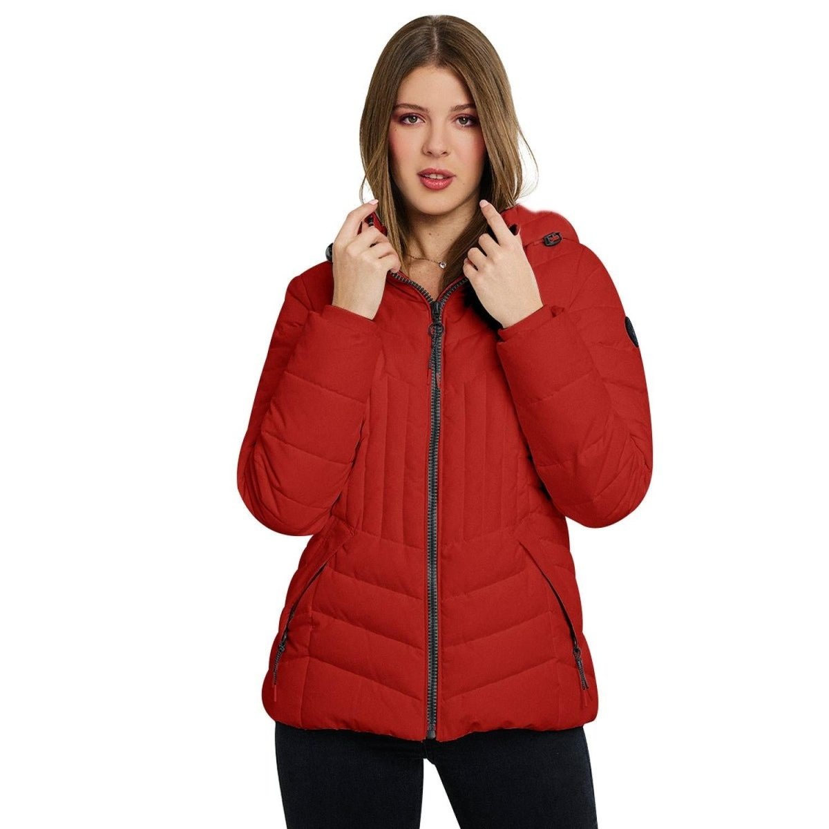 Chamarra Capitonada Con Gorro Desmontable Greenlander Mujer - Greenlander