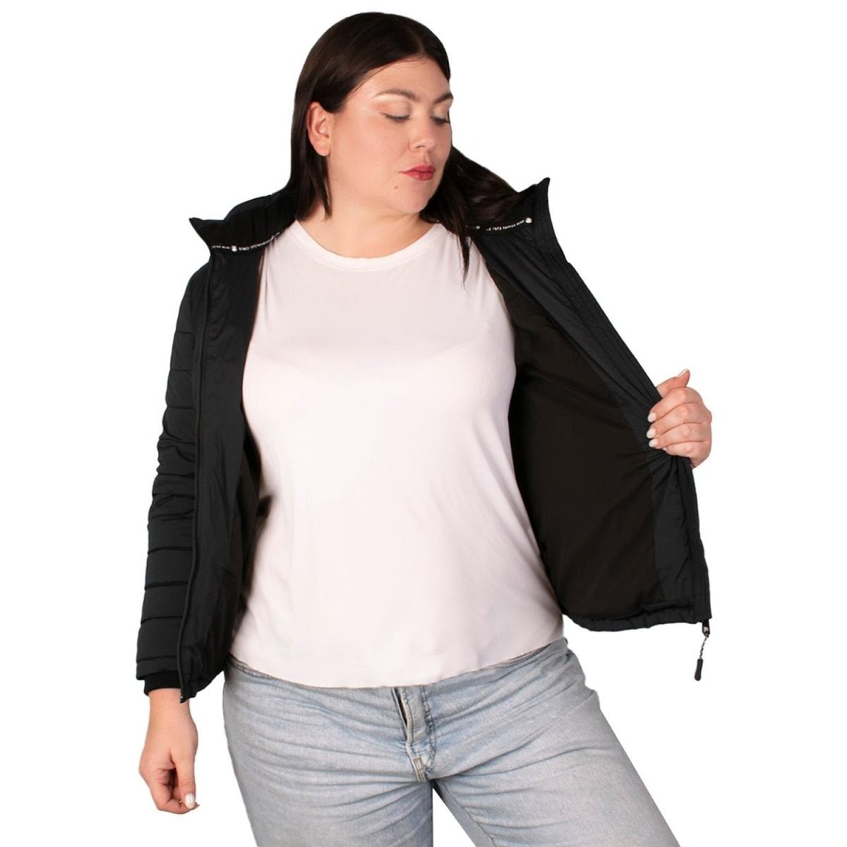 Chamarra Capitonada Con Gorro Desmontable Greenlander Mujer Plus Size - Greenlander