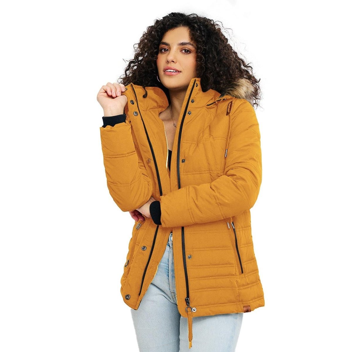 Chamarra Capitonada con Gorro Desmontable Mujer - Greenlander