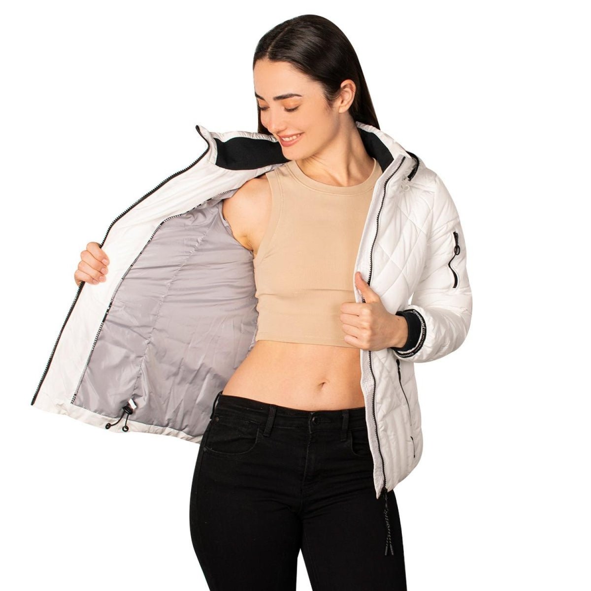 Chamarra Capitonada con Gorro Desmontable Mujer - Greenlander