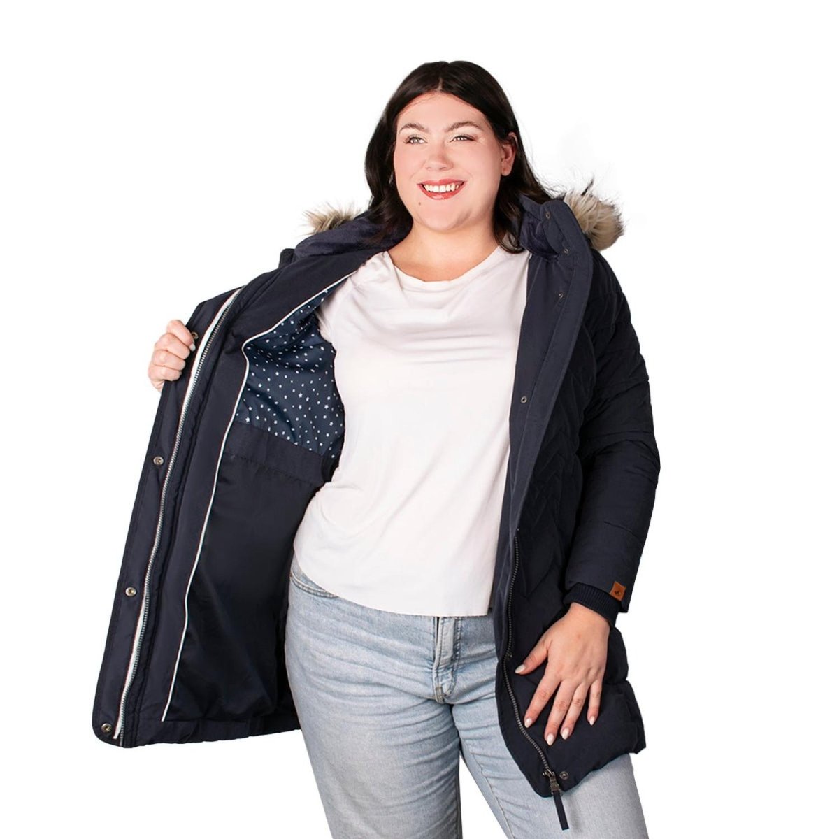 Chamarra Capitonada con Gorro Desmontable Mujer Plus Size - Greenlander