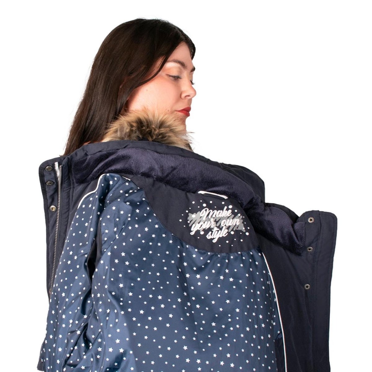 Chamarra Capitonada con Gorro Desmontable Mujer Plus Size - Greenlander