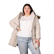 Chamarra Capitonada con Gorro Desmontable Mujer Plus Size - Greenlander