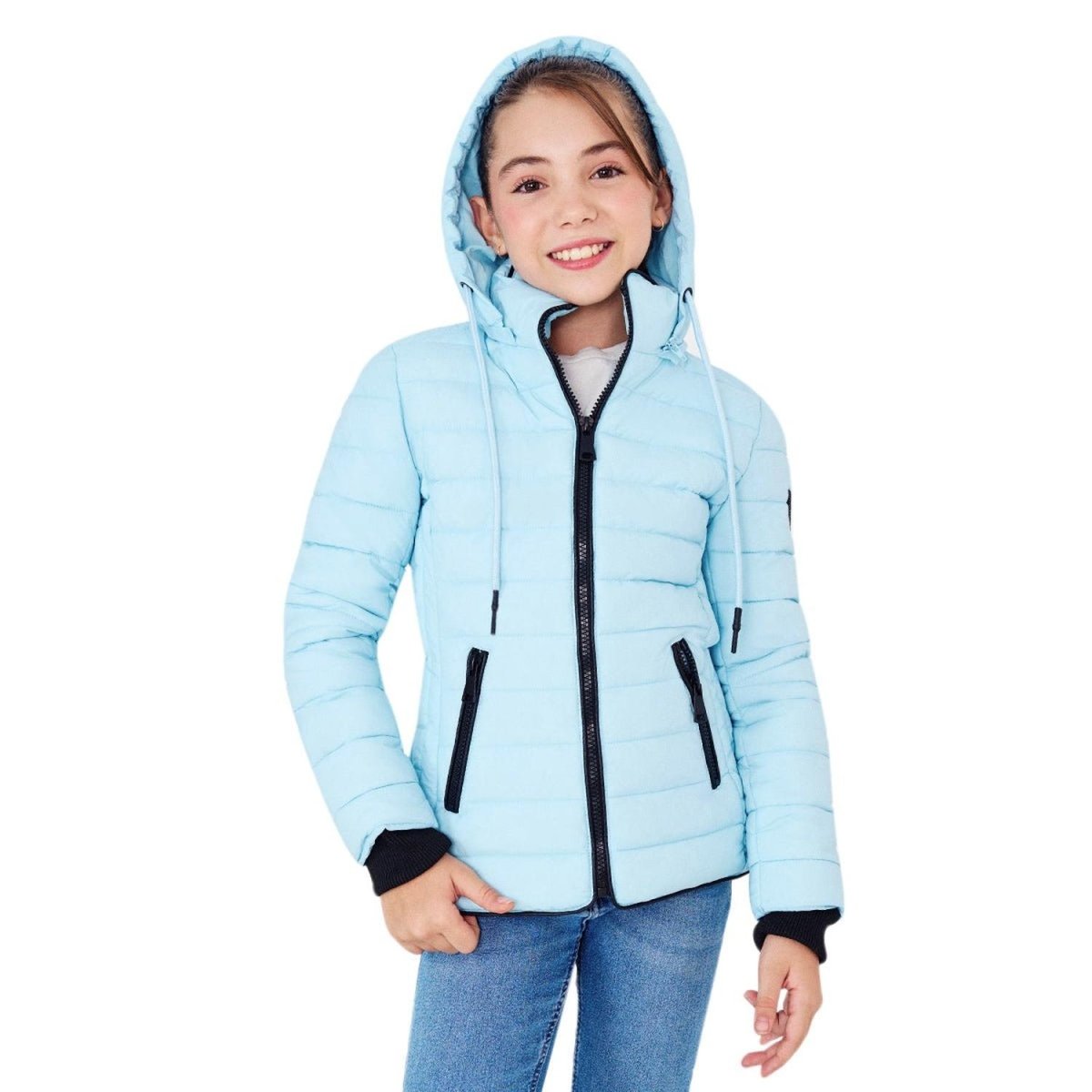 Chamarra Capitonada Con Gorro Desmontable Niña - Greenlander