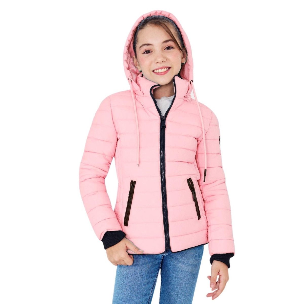 Chamarra Capitonada Con Gorro Desmontable Niña - Greenlander