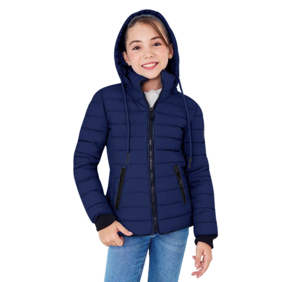 Chamarra Capitonada Con Gorro Desmontable Niña - Greenlander