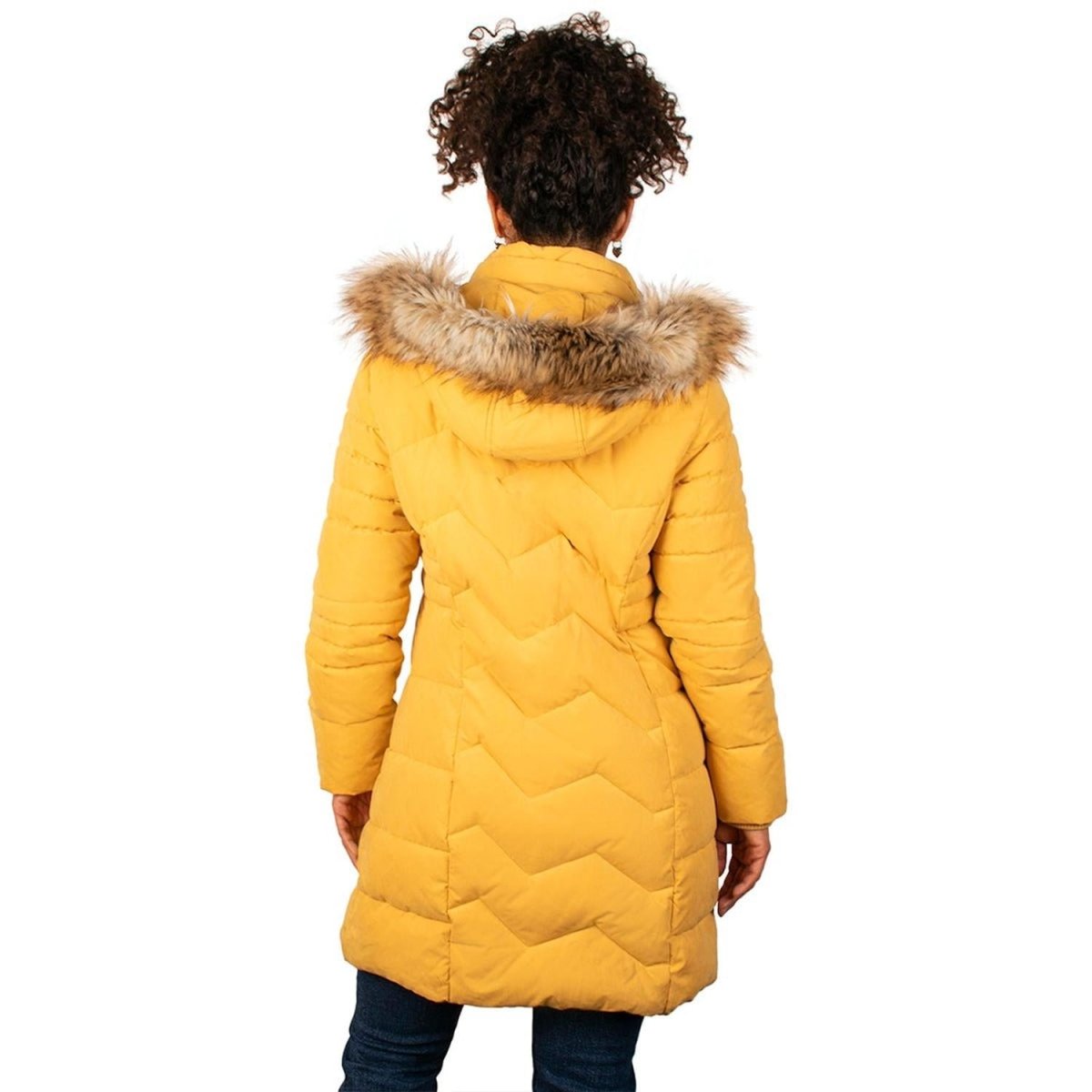 Chamarra Capitonada Con Gorro Desmontable para Mujer - Greenlander