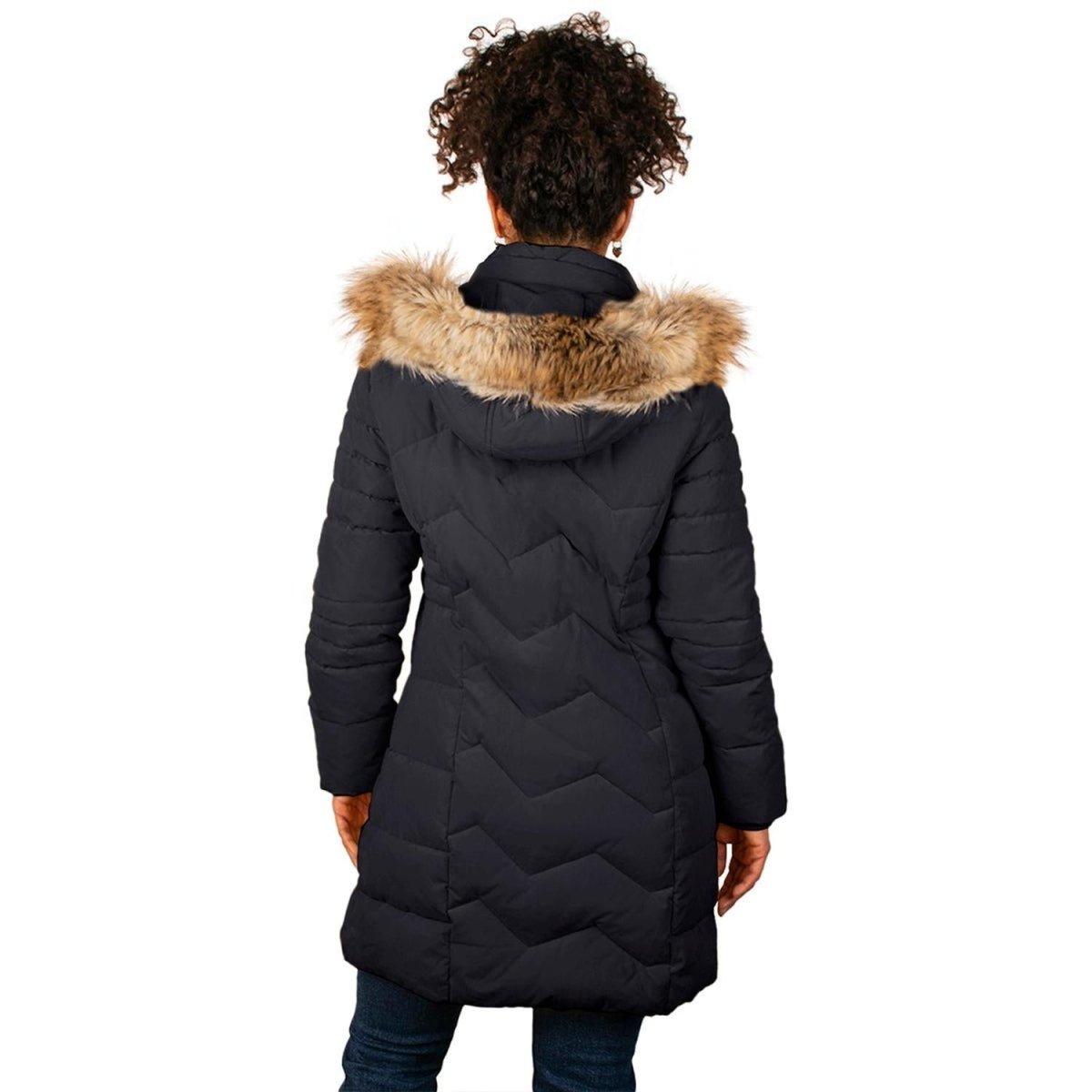 Chamarra Capitonada Con Gorro Desmontable para Mujer - Greenlander