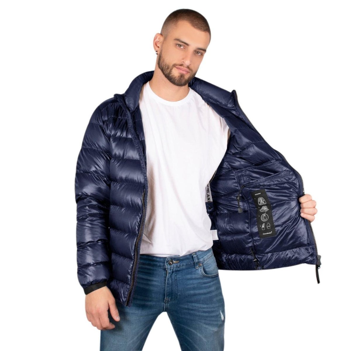 Chamarra Capitonada De Pluma Hombre Premium - Greenlander