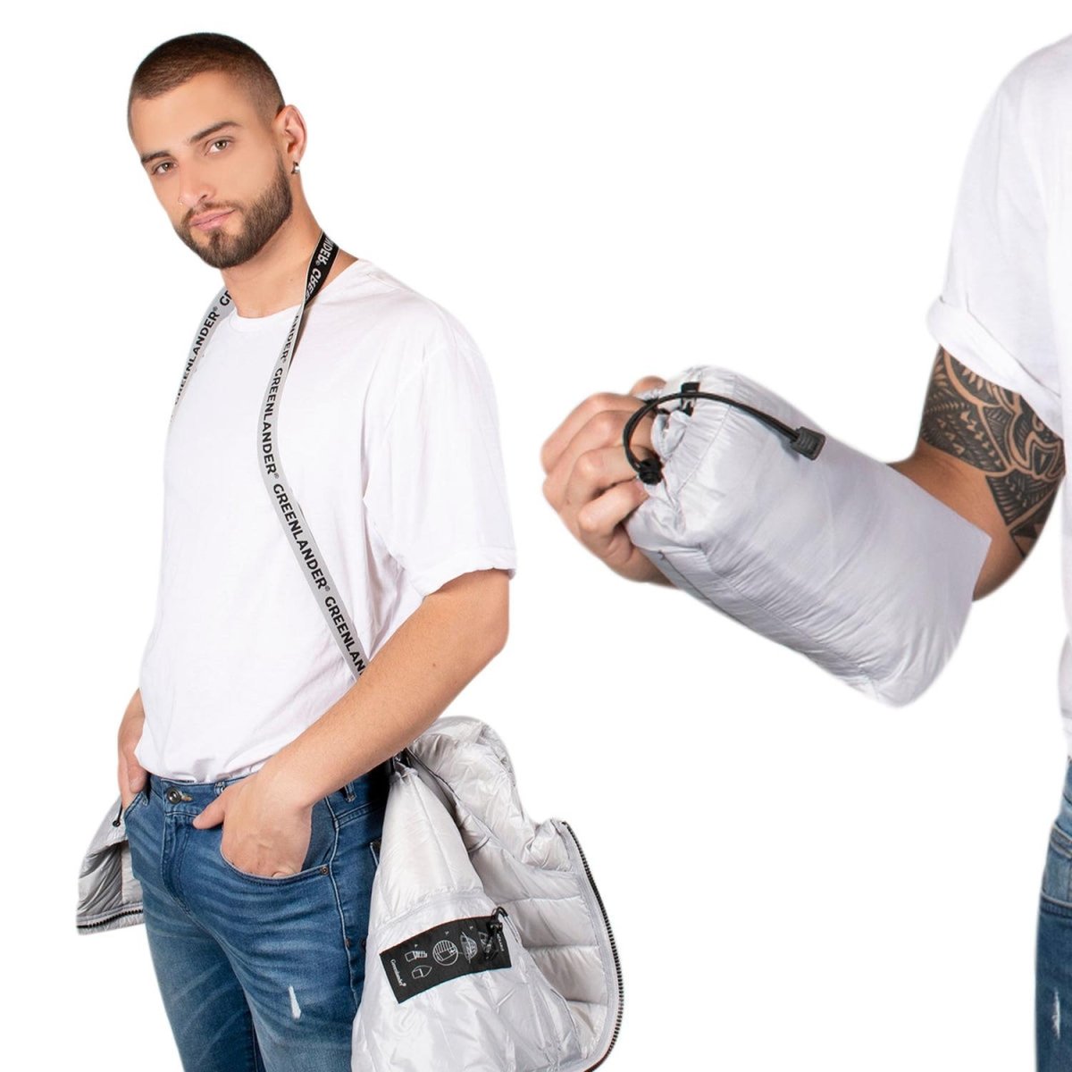 Chamarra Capitonada De Pluma Hombre Premium - Greenlander