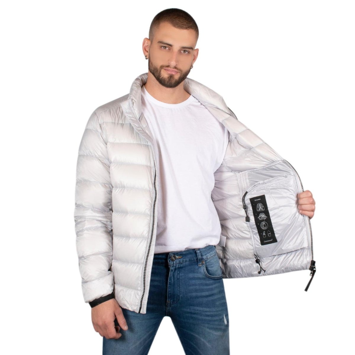 Chamarra Capitonada De Pluma Hombre Premium - Greenlander