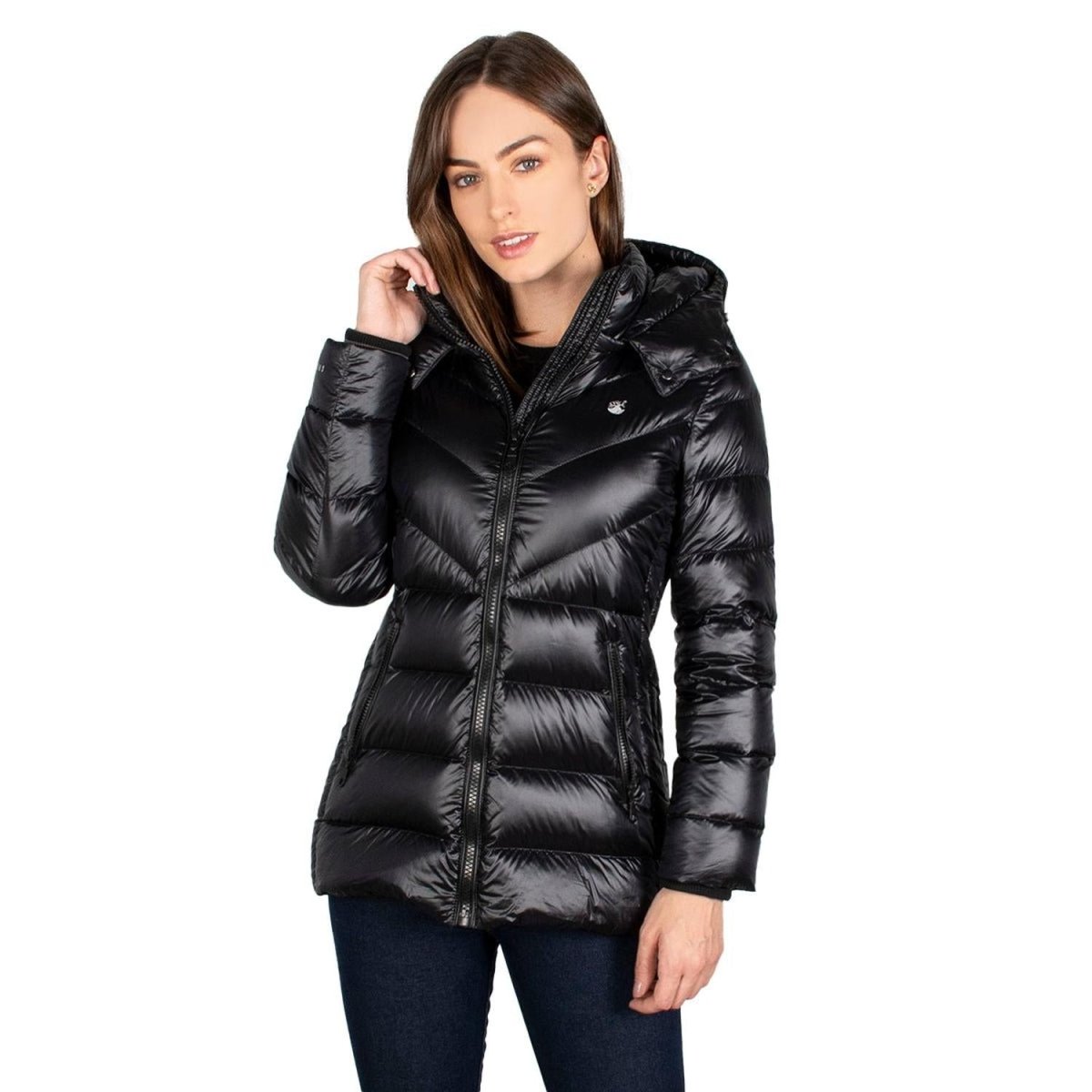 Chamarra Capitonada De Pluma Mujer Premium - Greenlander