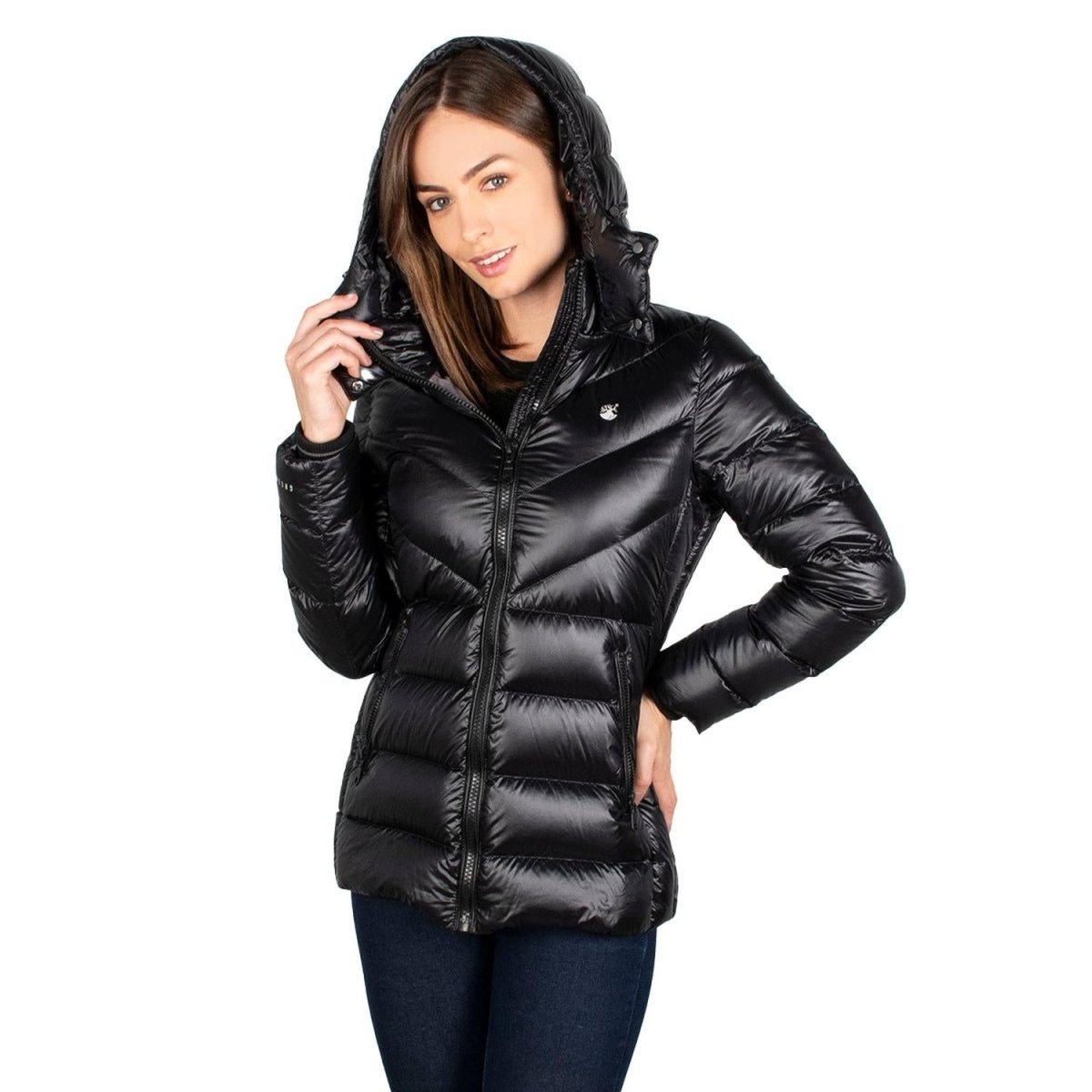 Chamarra Capitonada De Pluma Mujer Premium - Greenlander