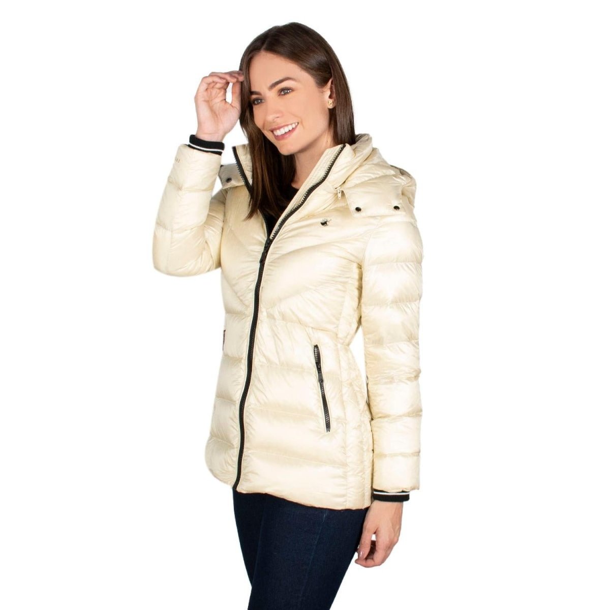 Chamarra Capitonada De Pluma Mujer Premium - Greenlander