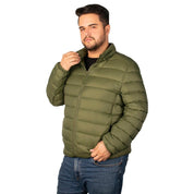 Chamarra Capitonada De Pluma Packable Hombre Plus Size - Greenlander