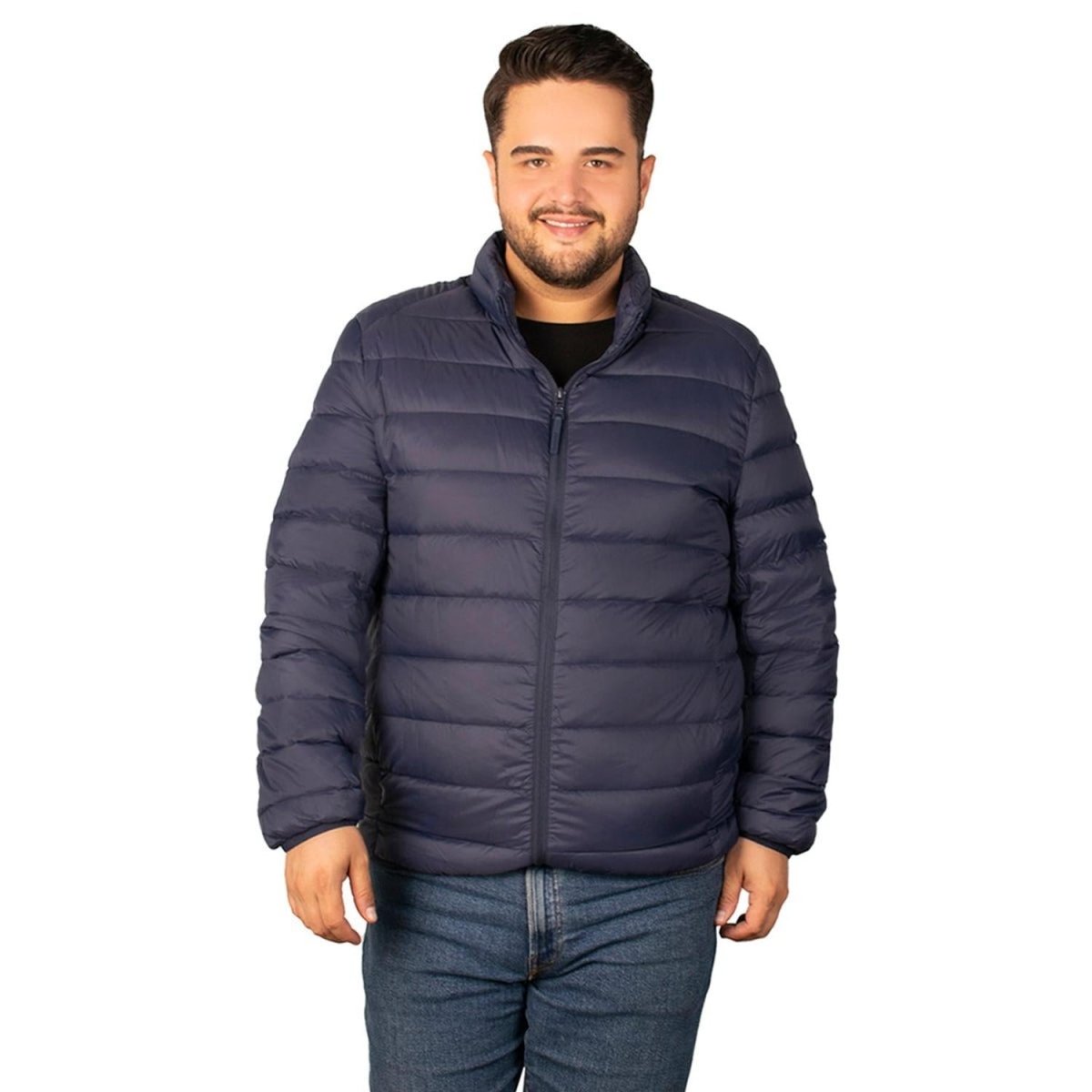 Chamarra Capitonada De Pluma Packable Hombre Plus Size - Greenlander