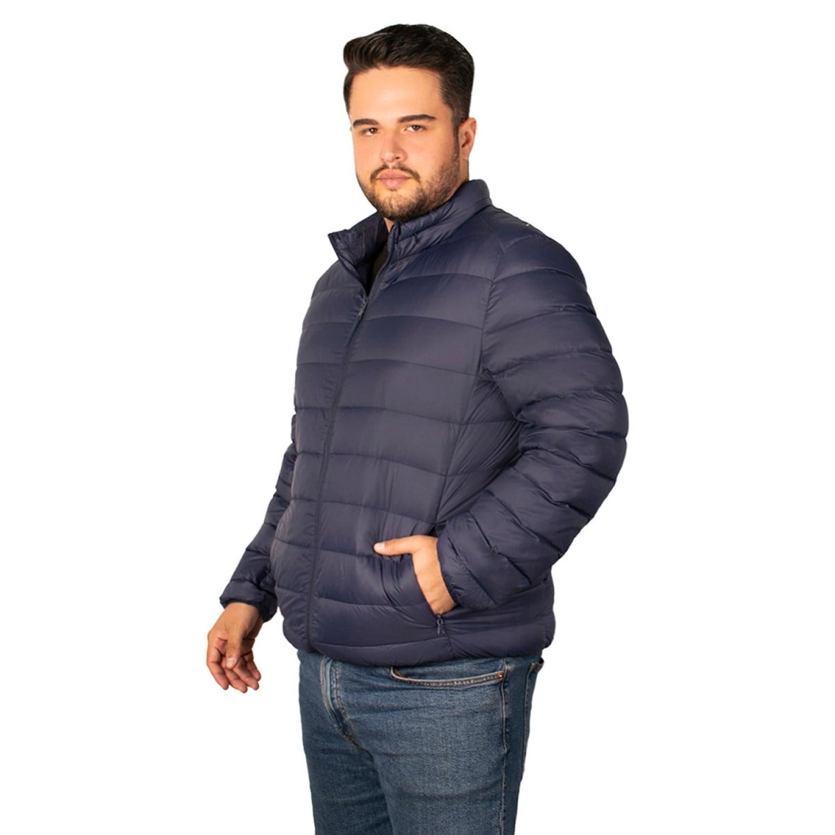 Chamarra Capitonada De Pluma Packable Hombre Plus Size - Greenlander