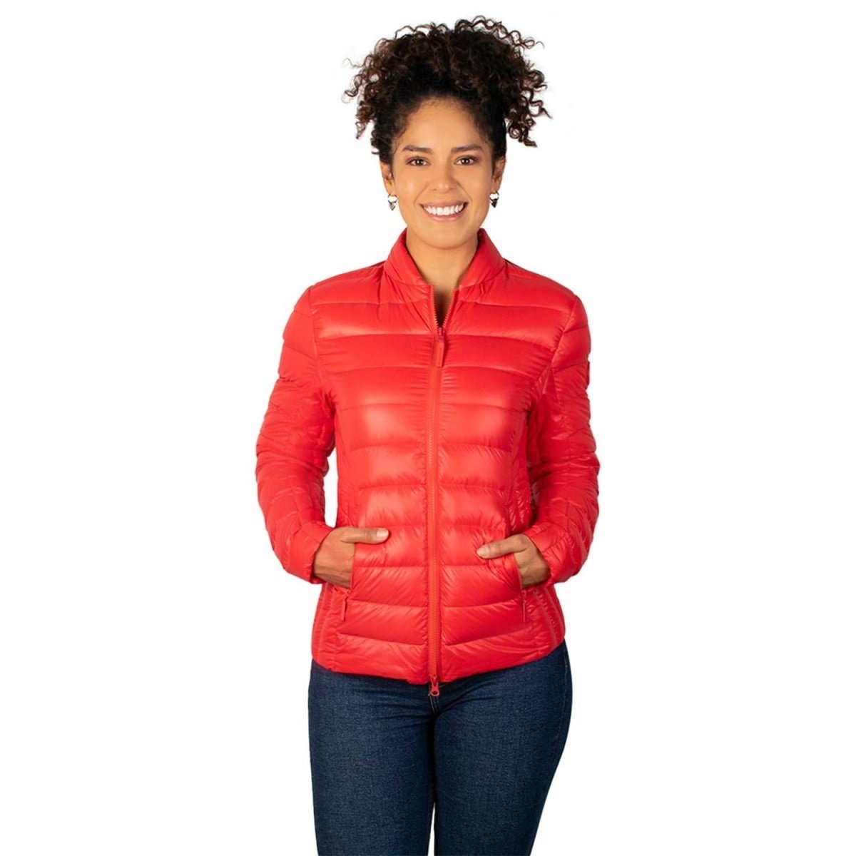 Chamarra Capitonada De Pluma Packable Mujer - Greenlander