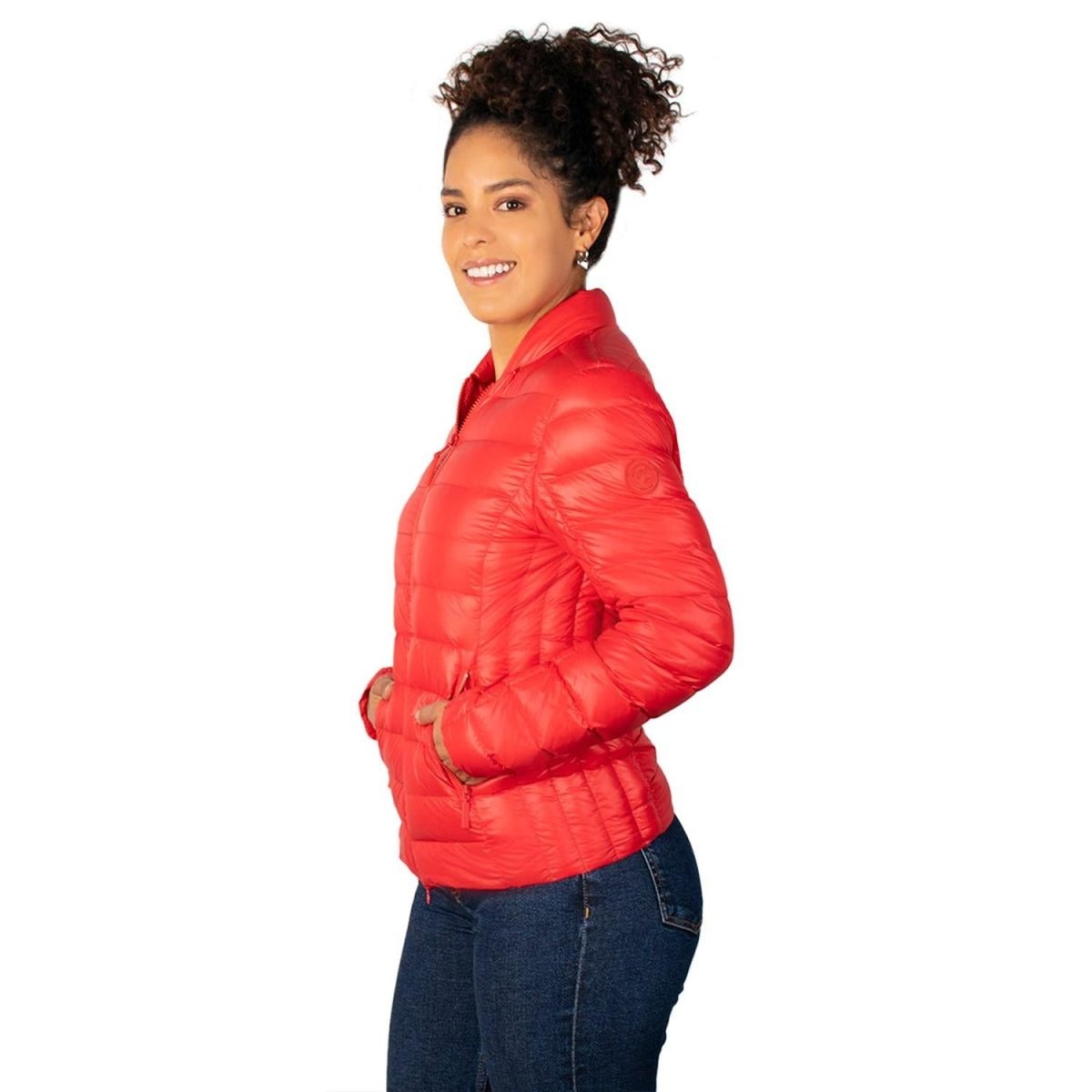 Chamarra Capitonada De Pluma Packable Mujer - Greenlander