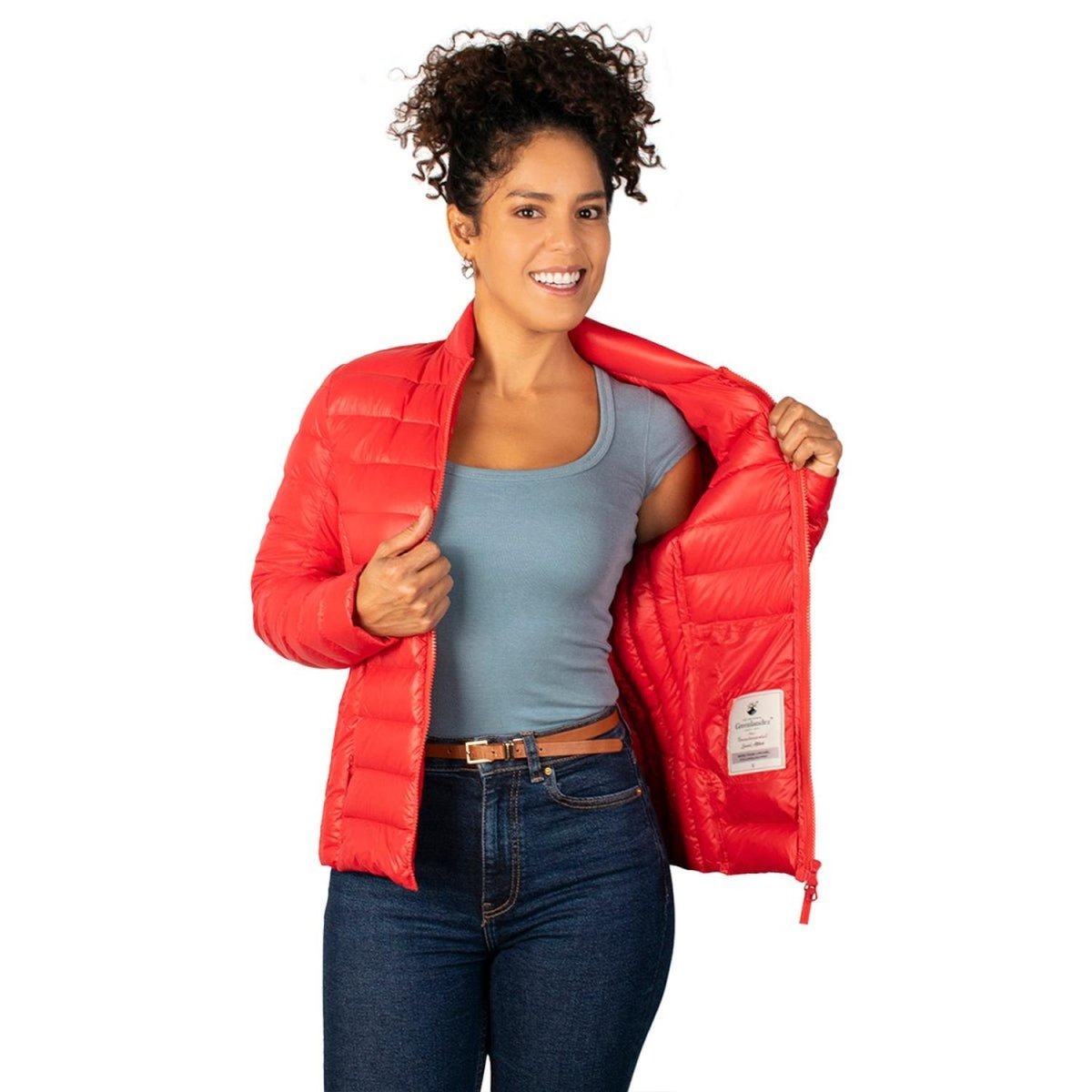 Chamarra Capitonada De Pluma Packable Mujer - Greenlander