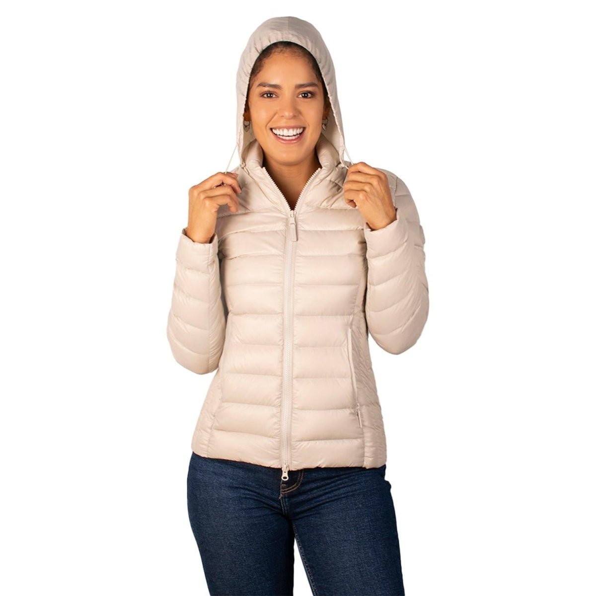 Chamarra Capitonada De Pluma Packable Mujer - Greenlander