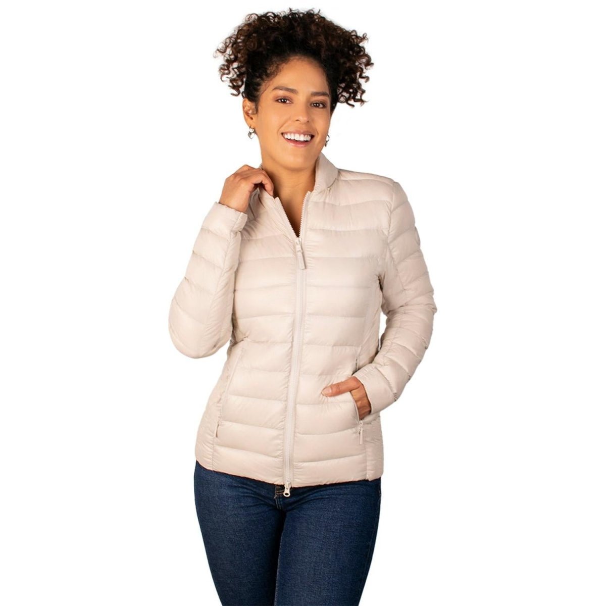 Chamarra Capitonada De Pluma Packable Mujer - Greenlander