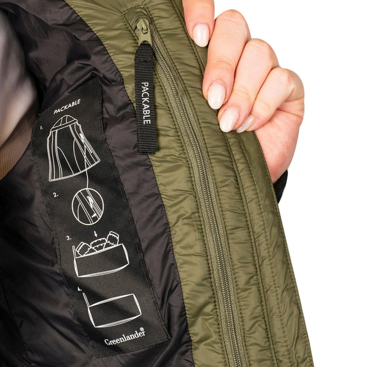 Chamarra Capitonada Packable Greenlander Mujer - Greenlander