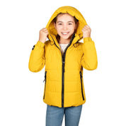 Chamarra Capitonada Para Niña Con Gorro Ajustable Greenlander - Greenlander