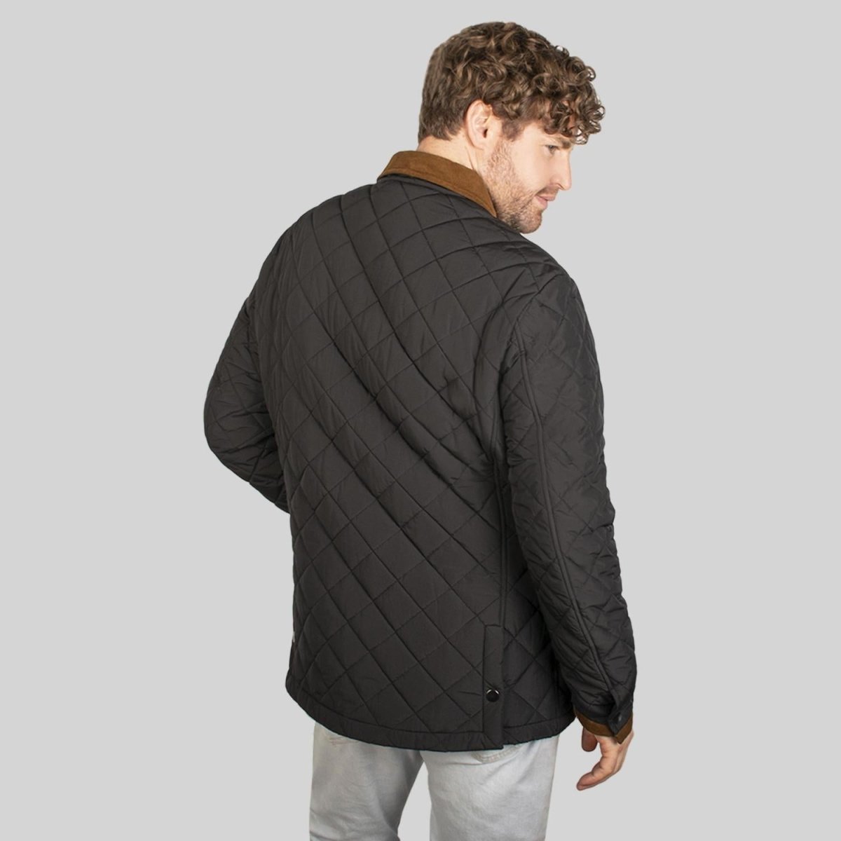 Chamarra capitonada plus size para hombre con bolsa interior Greenlander - Greenlander