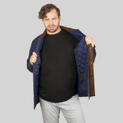 Chamarra capitonada plus size para hombre con bolsa interior Greenlander - Greenlander