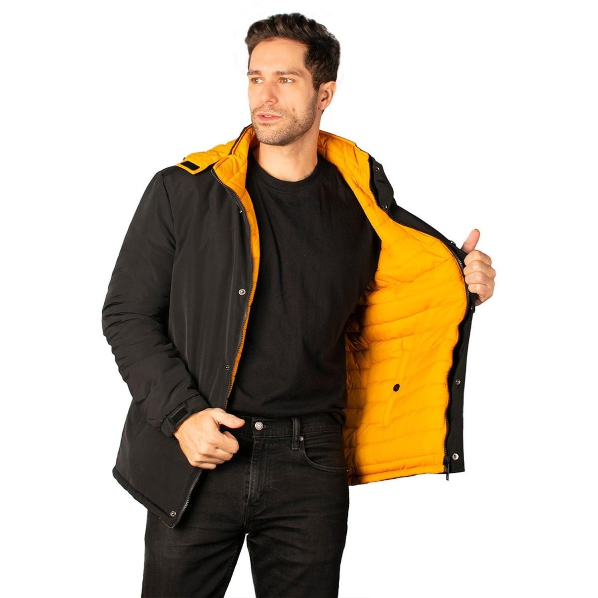 Chamarra Capitonada Reversible con Gorro Desmontable Greenlander Hombre - Greenlander