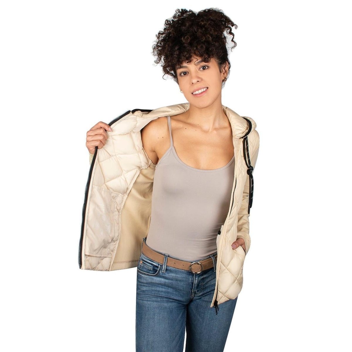 Chamarra Capitonada Rombos Mujer - Greenlander