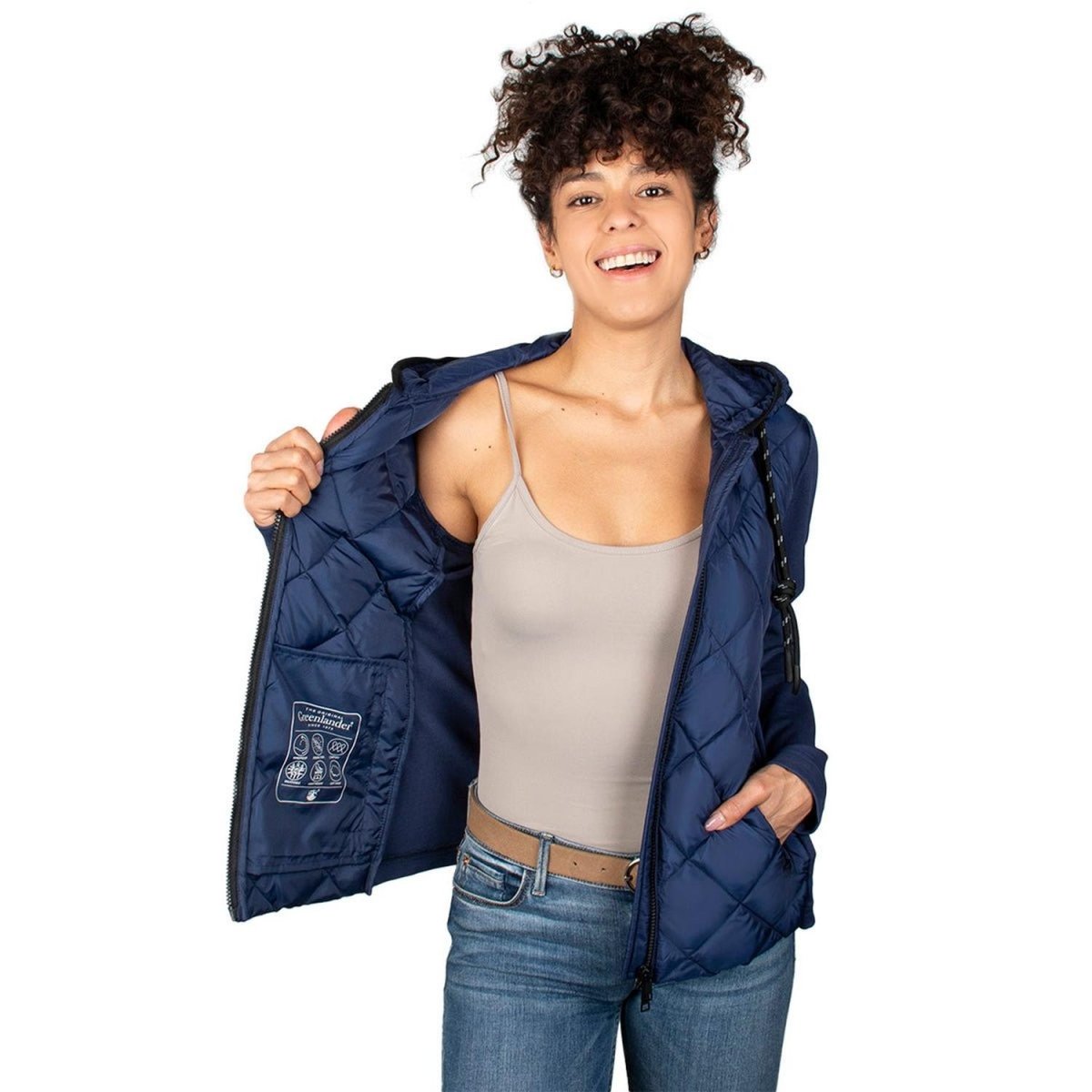 Chamarra Capitonada Rombos Mujer - Greenlander