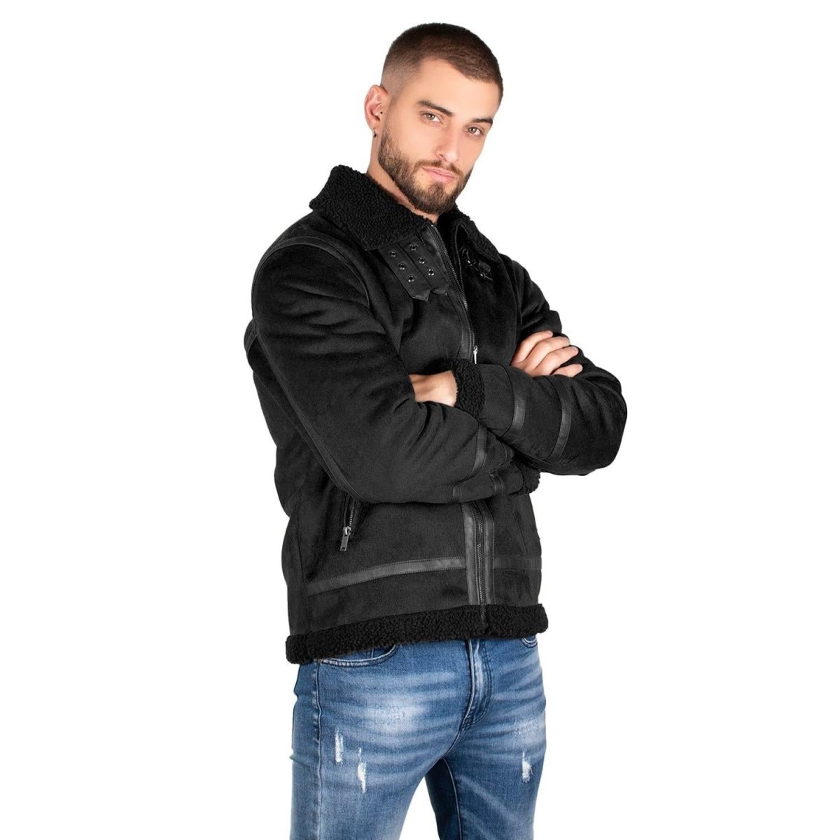 Chamarra Cazadora Gamuza Polar Hombre - Greenlander